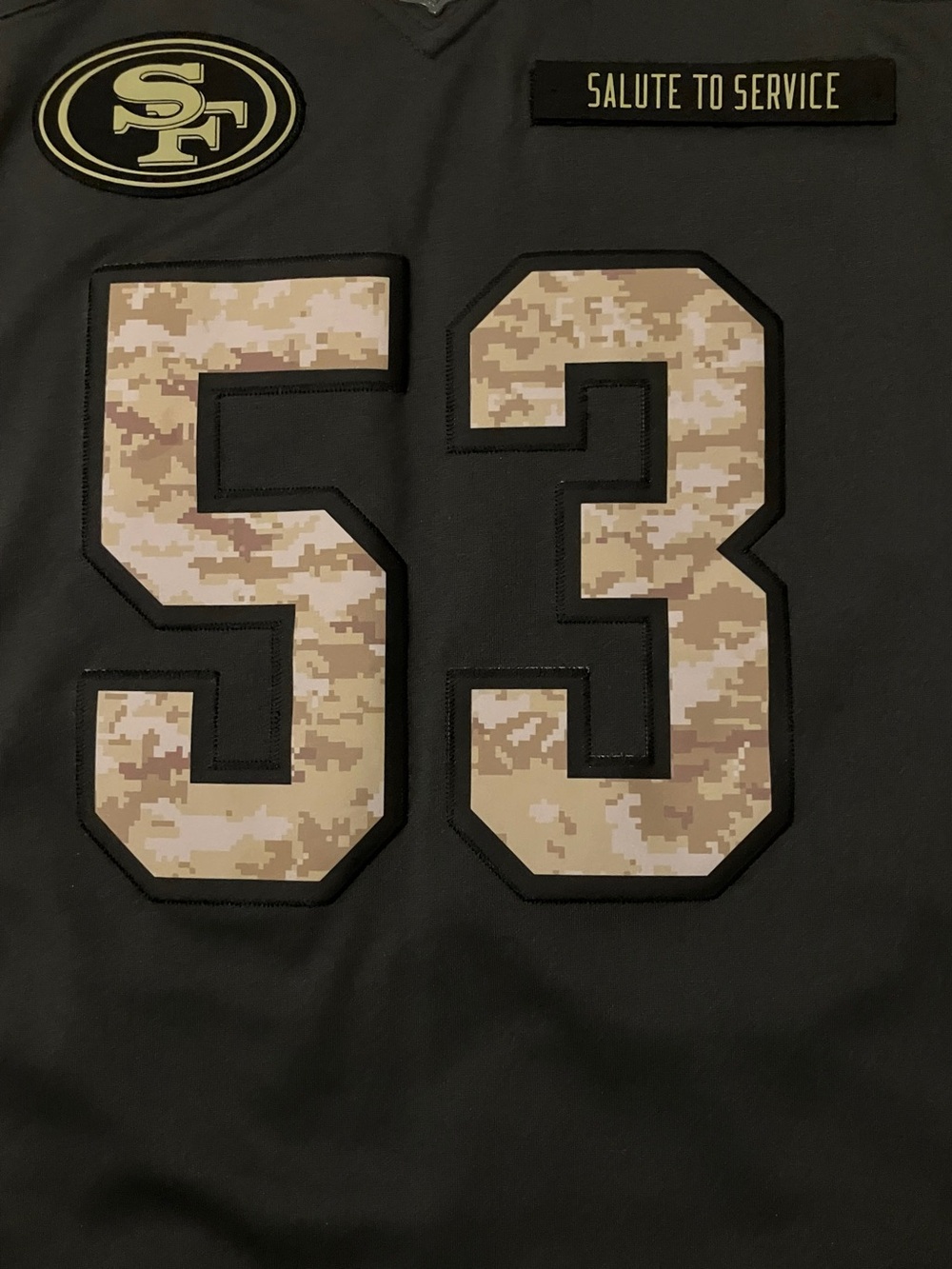 NaVorro Bowman #53 San Francisco 49ers Nike Salute to Service NFL Jersey Medium - Picture 3 of 11